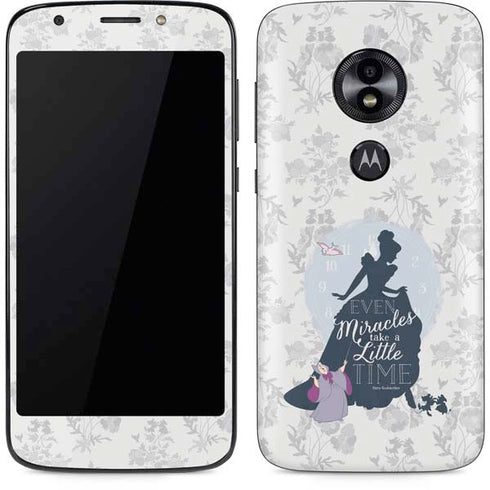Disney Cinderella Miracles Take Time Silhouette Moto E5 Play Skin